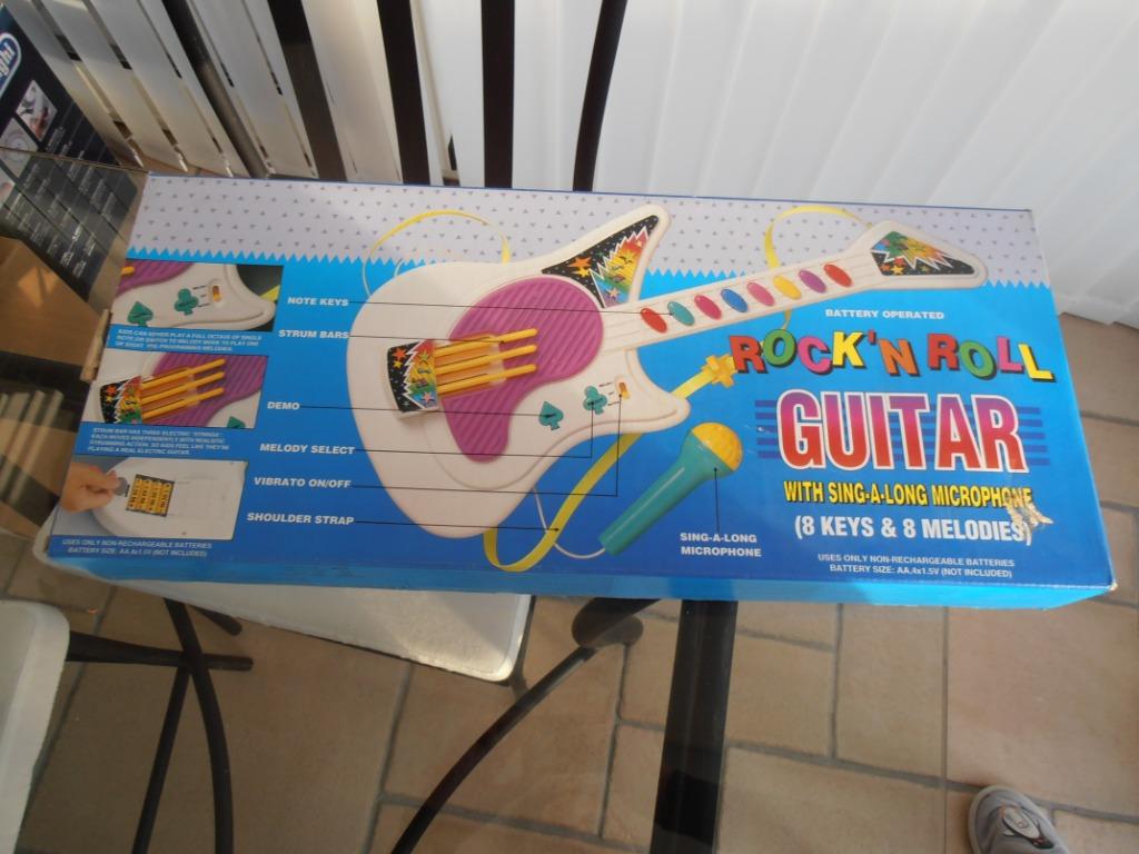 Guitare avec microphone pour enfant – MOSA (vintage), Enlèvement ou Envoi, Utilisé, Découverte, Sonore