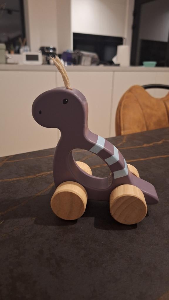 Houten dino - kid's concept, Ophalen, Zo goed als nieuw, Duw- of Trekspeelgoed