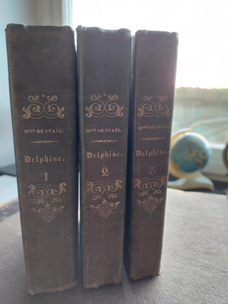 Baronne De Staël: Delphine 3 tomes 1820, Antiek en Kunst, Ophalen of Verzenden, De Staël