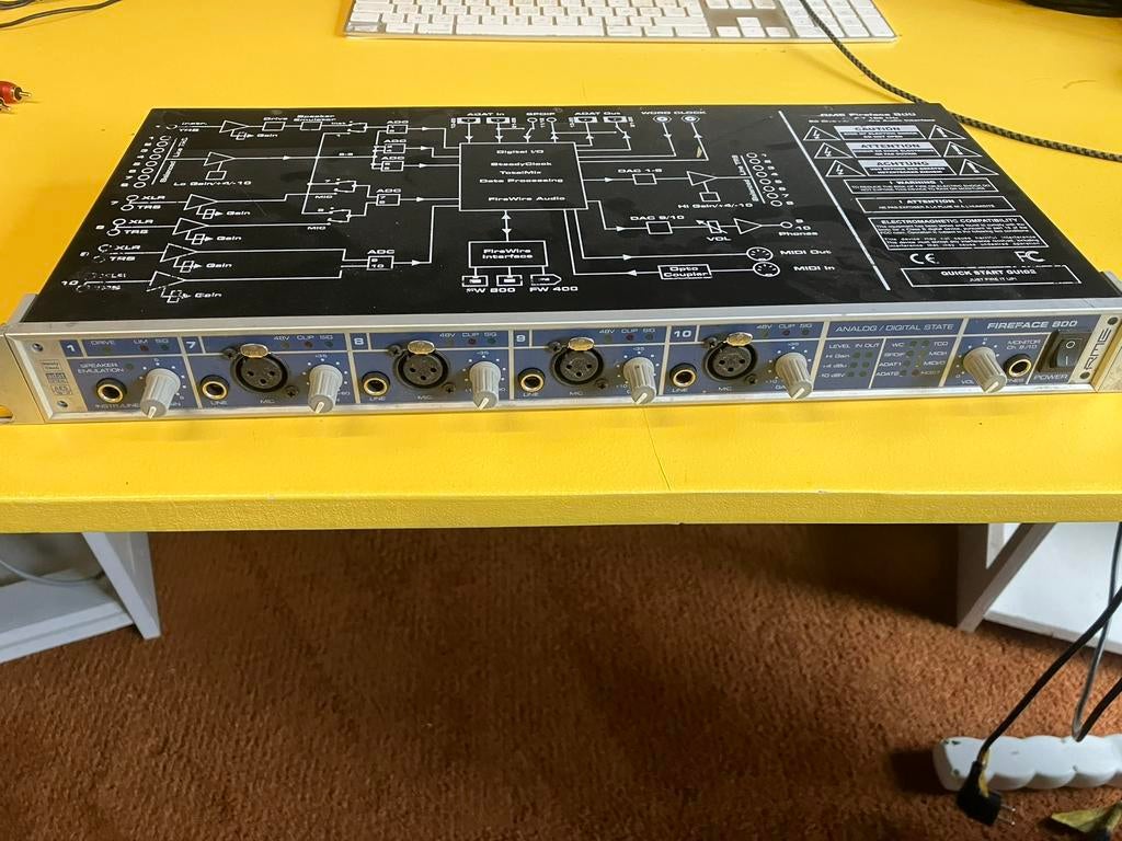 RME FIREFACE 800, Enlèvement, Utilisé