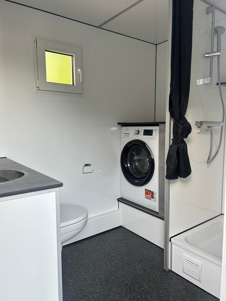 Mobiele badkamer huren?, Ophalen