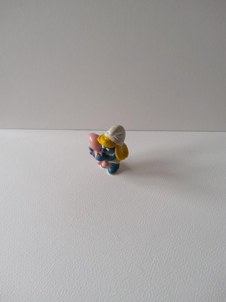 Schtroumpfette avec bébé, Enlèvement ou Envoi, Utilisé, Schtroumpfette, Poupée, Figurine ou Peluche
