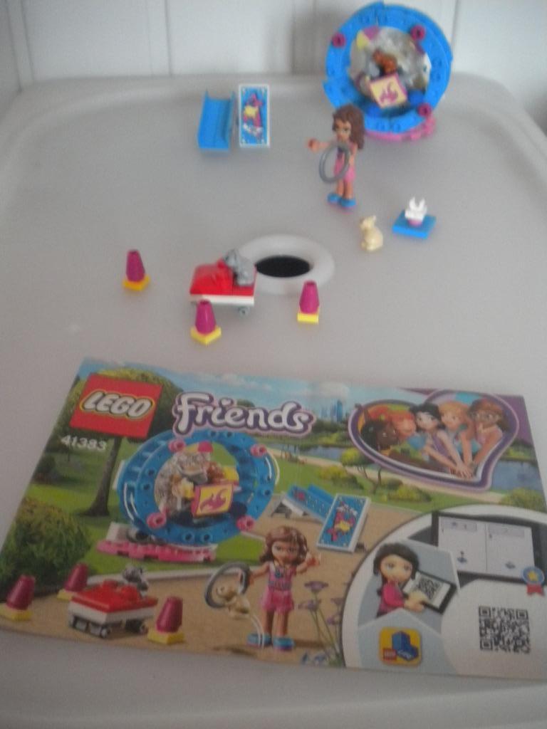 Lego friends:Olivia's hamsterspeelplaats nr 41383., Ophalen of Verzenden, Zo goed als nieuw, Complete set, Lego