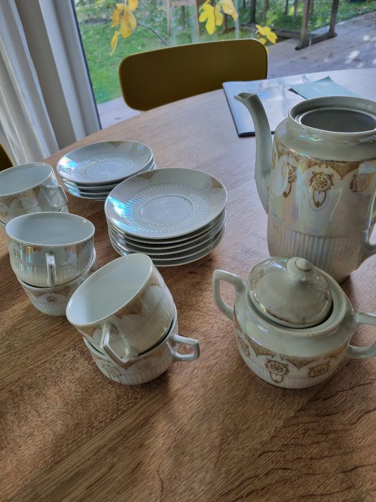 antiek prachtig servies, Antiek en Kunst, Ophalen of Verzenden