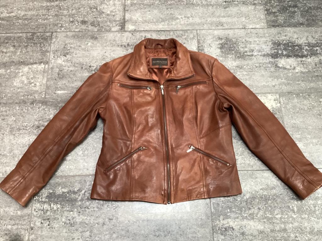 Veste en cuir Sarandi 44, Taille 42/44 (L), Enlèvement ou Envoi, Sarandi, Brun
