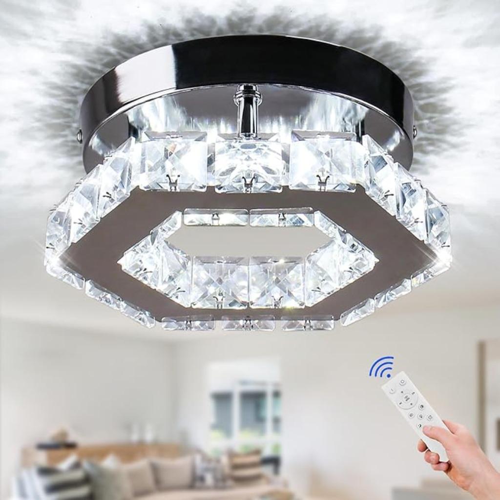 Plafonnier en cristal à intensité variable Cainjiazh LIVRAIS, Maison & Meubles, Lampes | Plafonniers, Neuf, Envoi