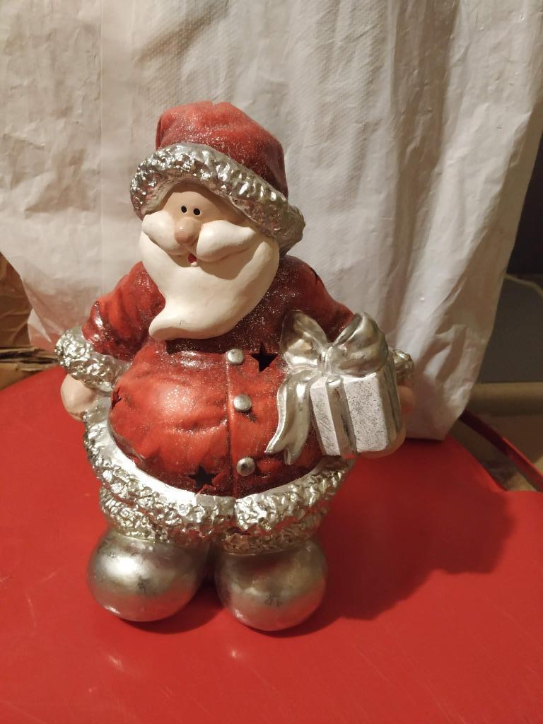 mooie grote keramieken kerstman nieuw 32/33cm hoog, Enlèvement ou Envoi, Neuf