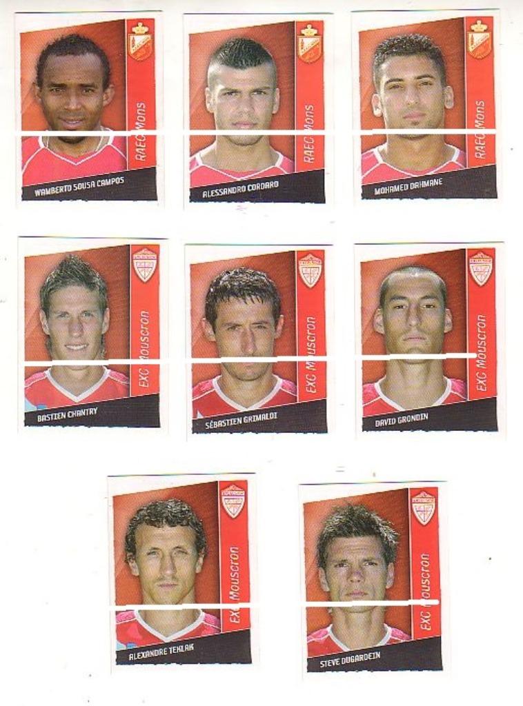Panini/Football 2007/Mouscron/16 autocollants, Envoi, Comme neuf, Affiche, Image ou Autocollant