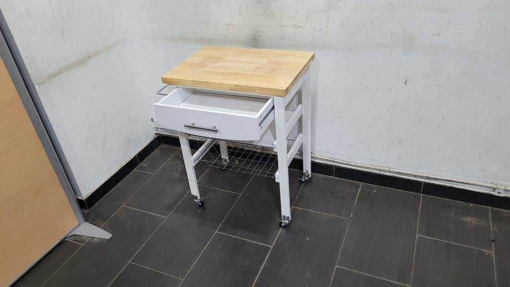 table de desserte avec tiroir sur roulettes dimensions 60cmx, Enlèvement ou Envoi