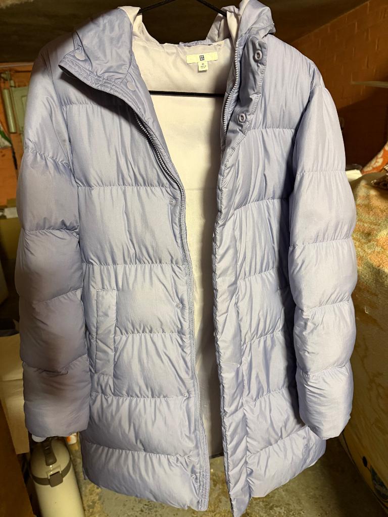 Lange donsjas voor meisje (10–13 jaar), Ophalen, Blauw, Zo goed als nieuw, Maat 34 (XS) of kleiner