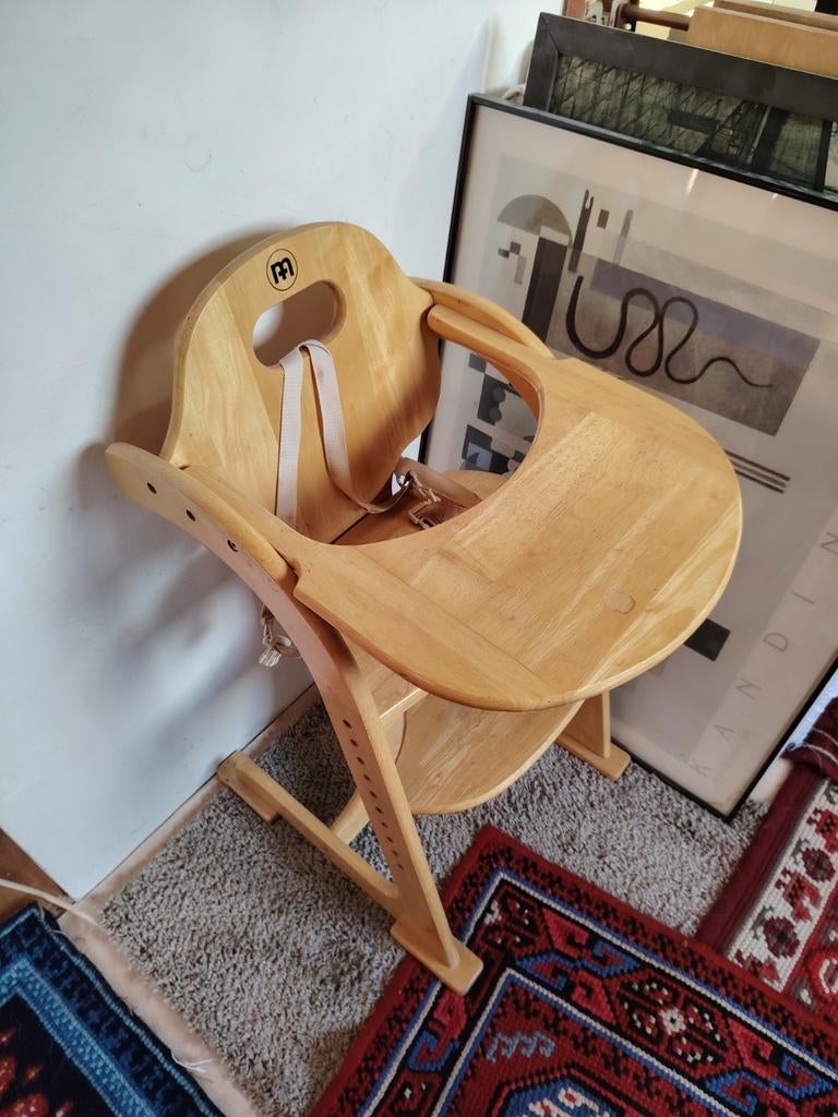 Chaise haute bébé en bois, Enlèvement