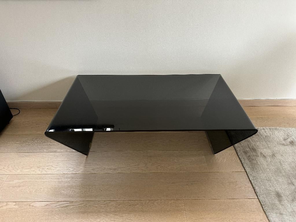 Table basse BoConcept en verre noir, 100 à 150 cm, Moins de 50 cm, Verre, Enlèvement