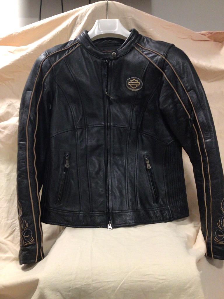 veste de moto en cuir pour femme, Enlèvement ou Envoi, Femmes, Harley Davidson, Manteau | cuir