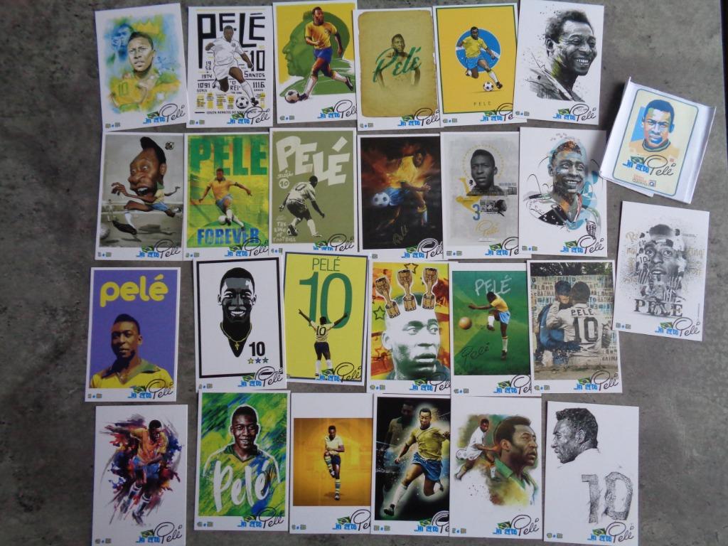 PELE 25x CARTES de football   SÉRIE "IN ARTE  "    COLLECTOR, Enlèvement ou Envoi