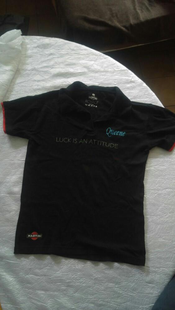 T shirt polo martini royale queene taille M taverne phifan, Enlèvement ou Envoi, Comme neuf