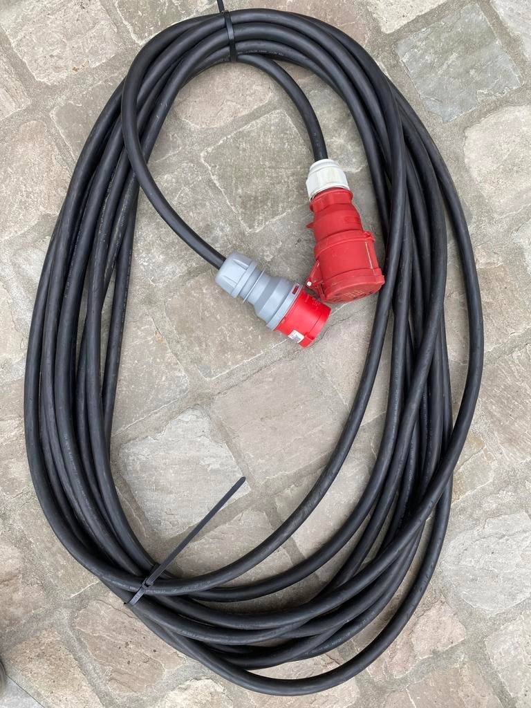 verlengkabel. 400V 32A. 5G6. 17.5 meter, Ophalen, Zo goed als nieuw