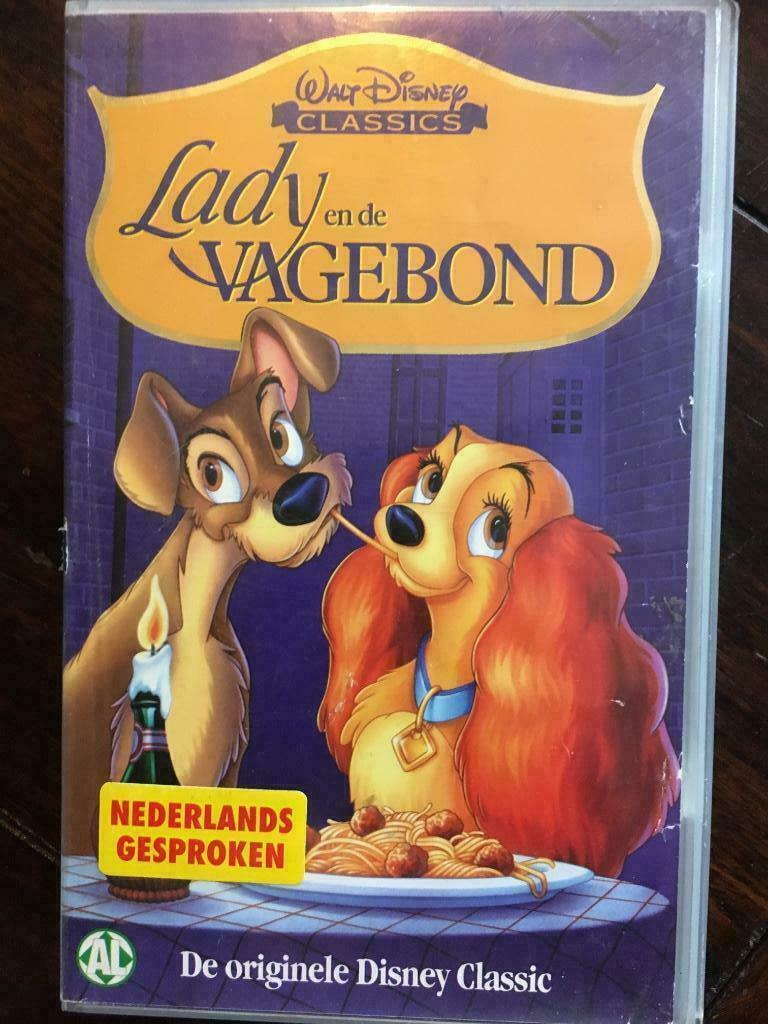Video - Disney - Lady en de Vagebond, Cd's en Dvd's, Ophalen of Verzenden, Tekenfilm