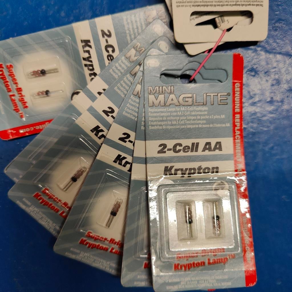 Mini Mag-Lite krypton lampjes 2-cell AA, Ophalen of Verzenden, Nieuw