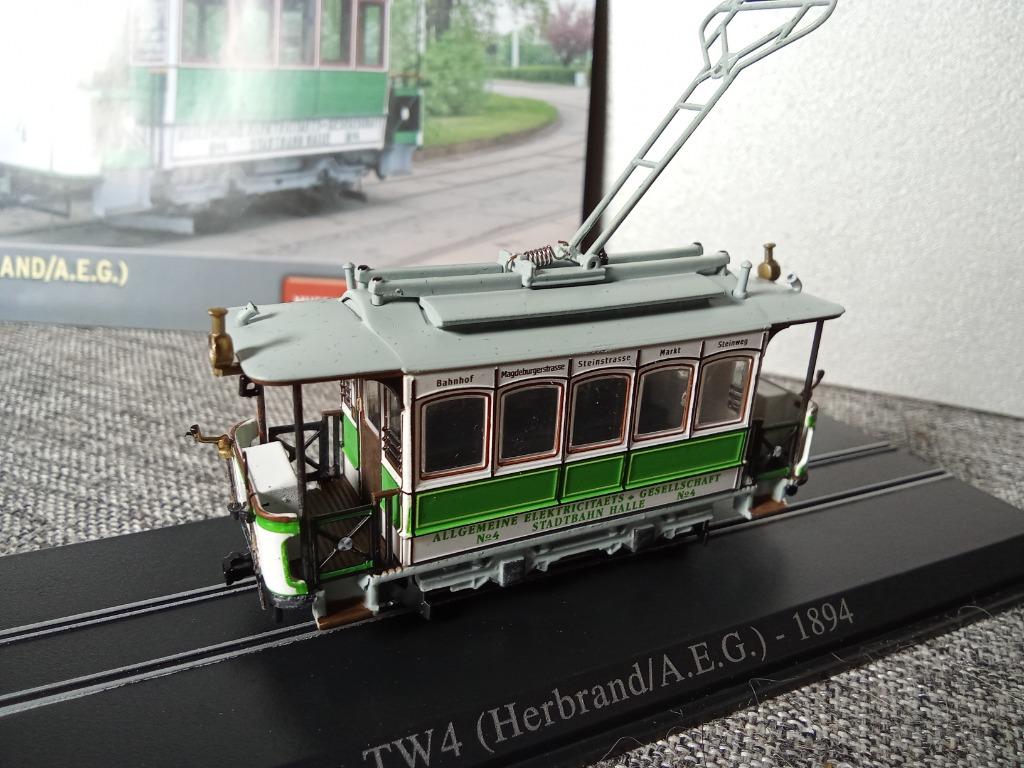 Tram 1894 Tw4 Herbrand - Atlas 1:76, Ophalen of Verzenden, Nieuw, Tram, Schaalmodel