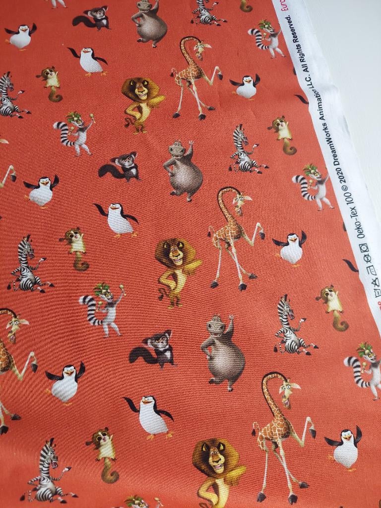 Promo ! 6364) 1 mètre coton Madagascar couleur rouille, Neuf, Enlèvement ou Envoi, Coton, 120 cm ou plus