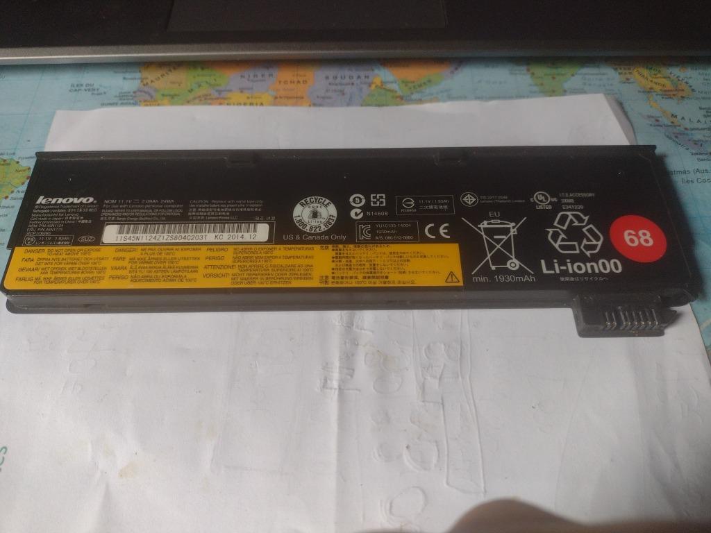 Batterie Lenovo 68 Li-ion, Informatique & Logiciels, Enlèvement ou Envoi, Comme neuf