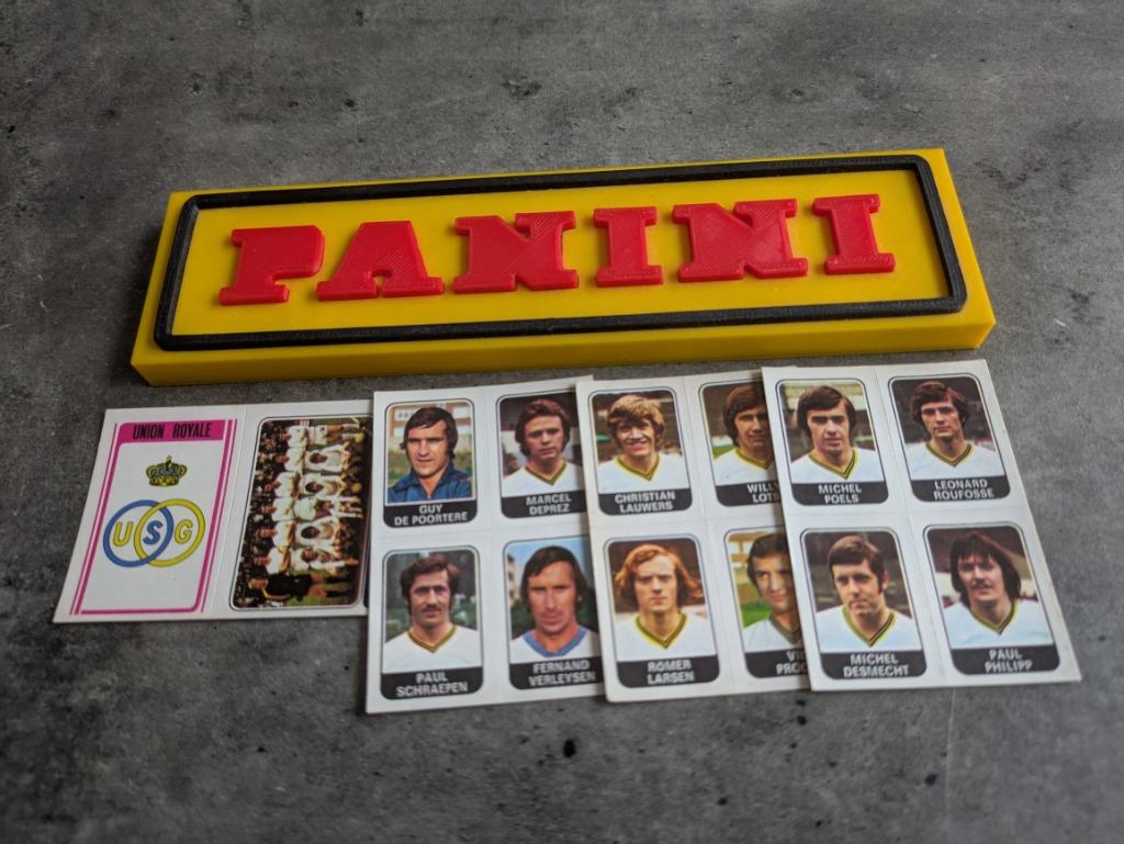 PANINI FOOTBALL 1973/74 UNION S.G. 4X STICKERS 1973, Verzenden, Zo goed als nieuw
