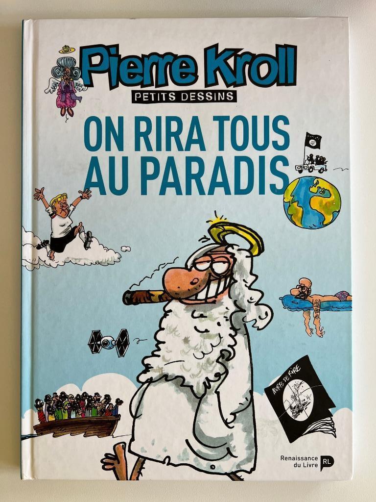 BD Pierre Kroll On rira tous au paradis, Enlèvement ou Envoi, Une BD, Utilisé, Pierre Kroll