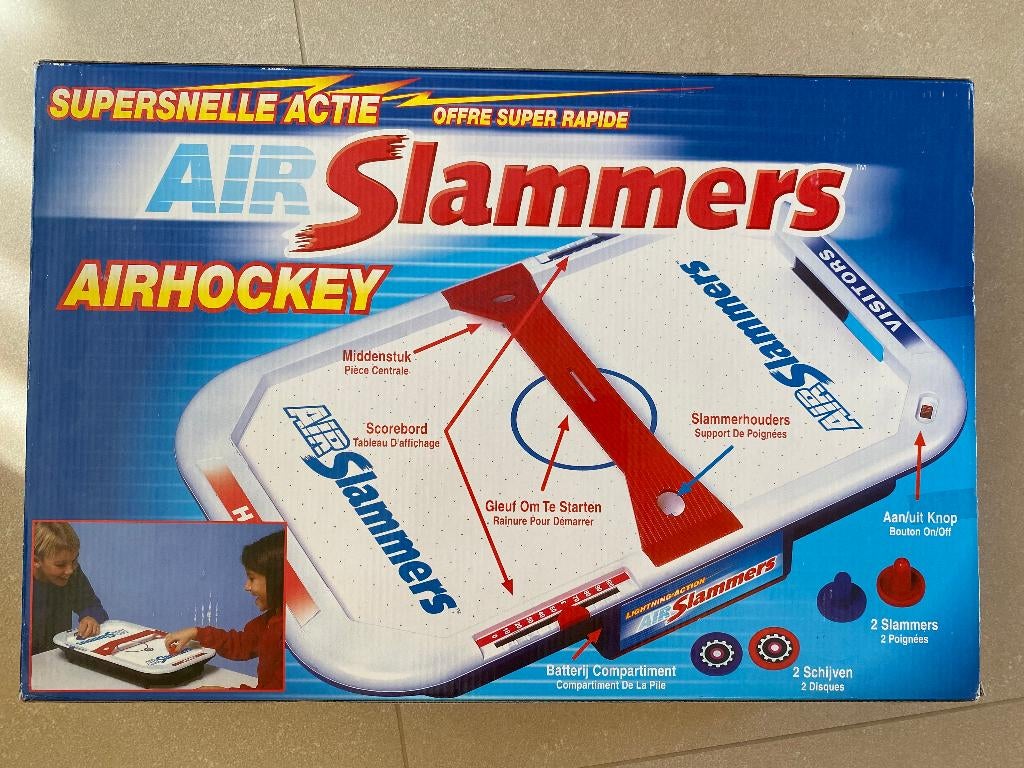 Air Slammers tafelspel (tafelhockey), Ophalen of Verzenden, Gebruikt