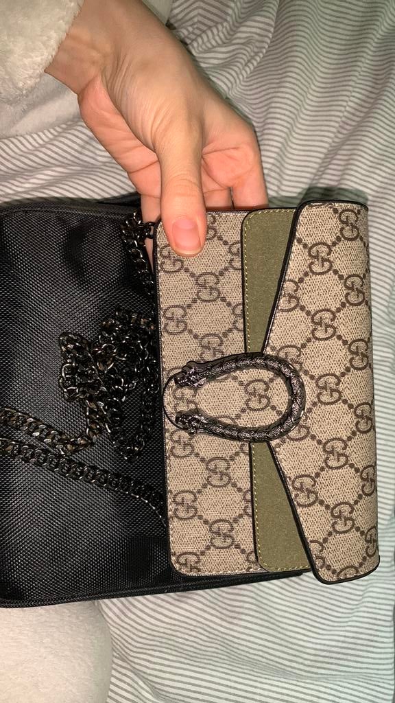Gucci handtas, Ophalen of Verzenden, Zo goed als nieuw, Groen, Overige merken