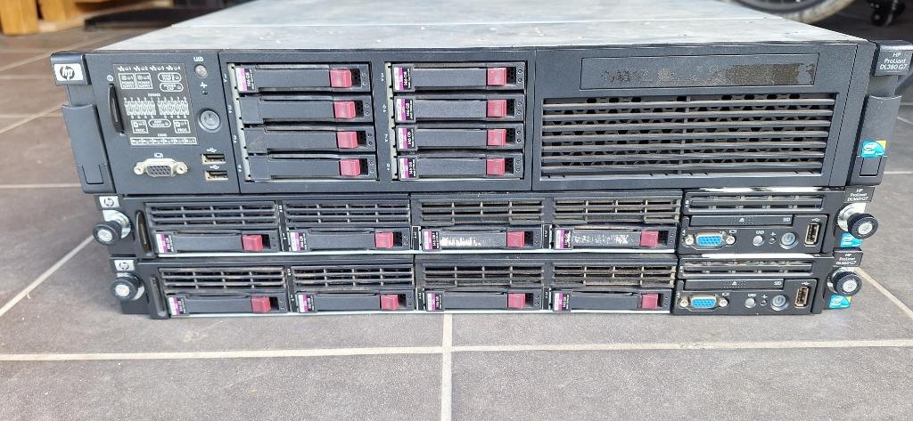 3x Servers HPE Proliant Gen7, Enlèvement, Utilisé, Composants échangeables à chaud