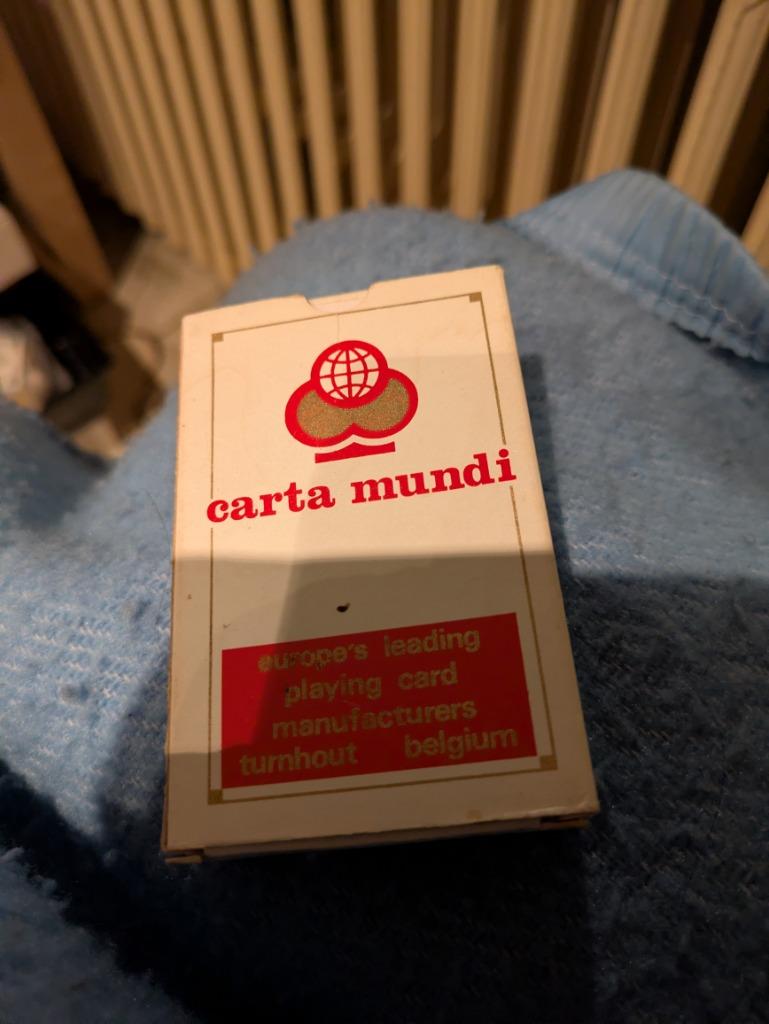 Carta mundi, Verzamelen, Verzenden, Zo goed als nieuw, Speelkaart(en)