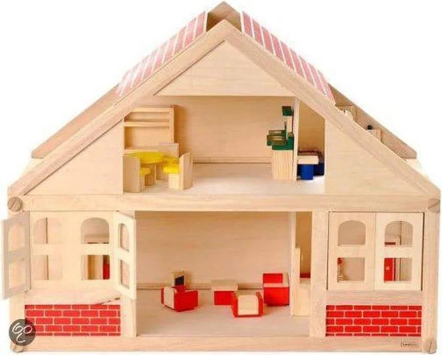 houten poppenhuis playwood, Ophalen, Gebruikt, Poppenhuis
