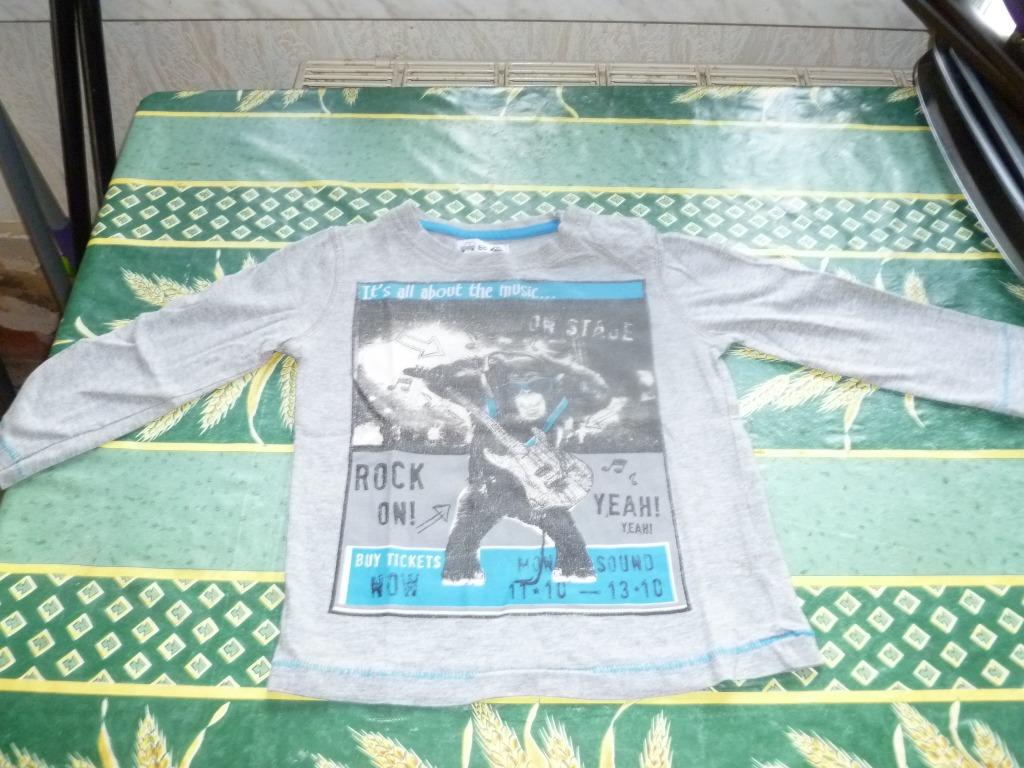 T-shirt à longues manches gris taille 86, Enlèvement ou Envoi, Utilisé, Garçon, Pull ou Veste