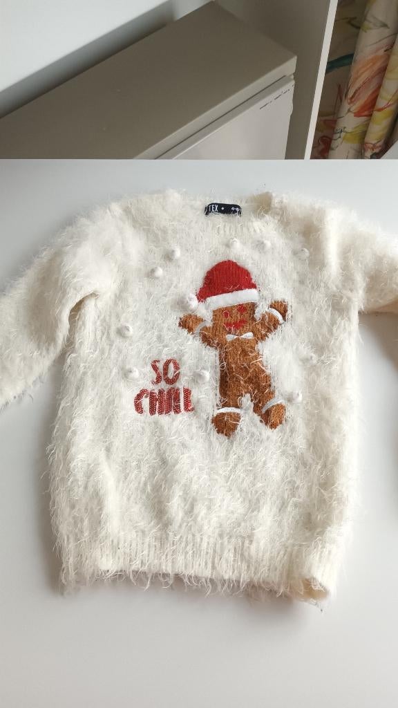 Pull - hiver - fête - Taille 104/110, Tex, Enlèvement ou Envoi, Pull ou Veste, Utilisé