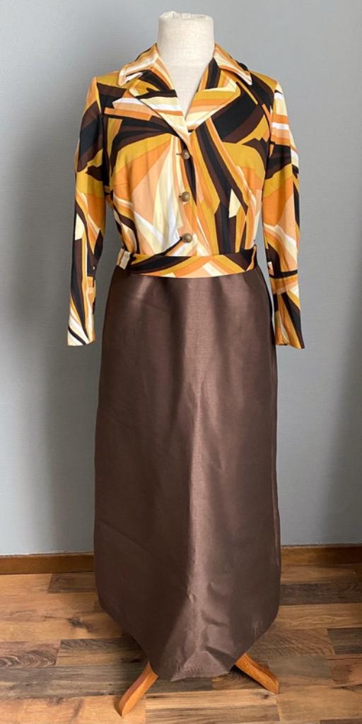 Lange vintage jurk maat L, Verzenden, Maat 42/44 (L), Zo goed als nieuw, Vintage