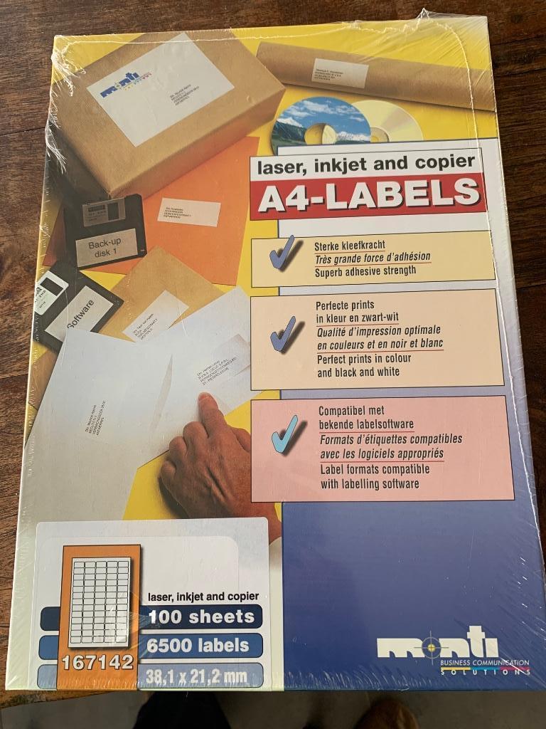 Etiketten voor printer, Ophalen, Nieuw, Overige typen