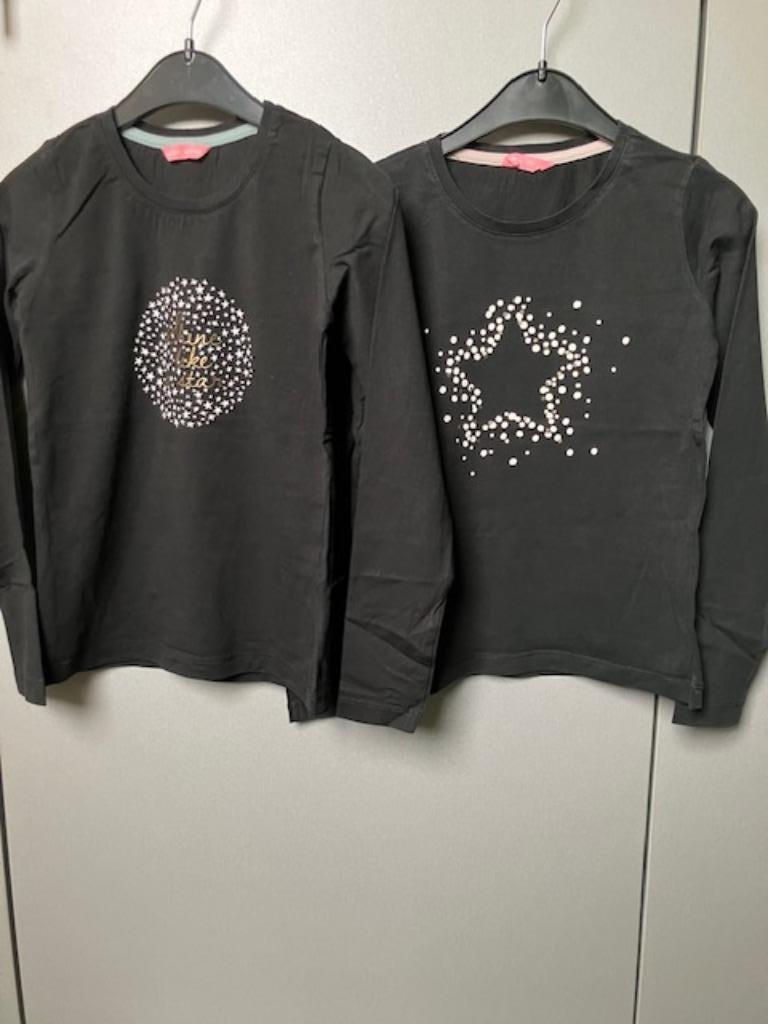 maat 122 set 2 stuks T-shirt lange mouw  NIEUW, Kinderen en Baby's, Kinderkleding | Maat 122, Meisje, Nieuw, Ophalen of Verzenden