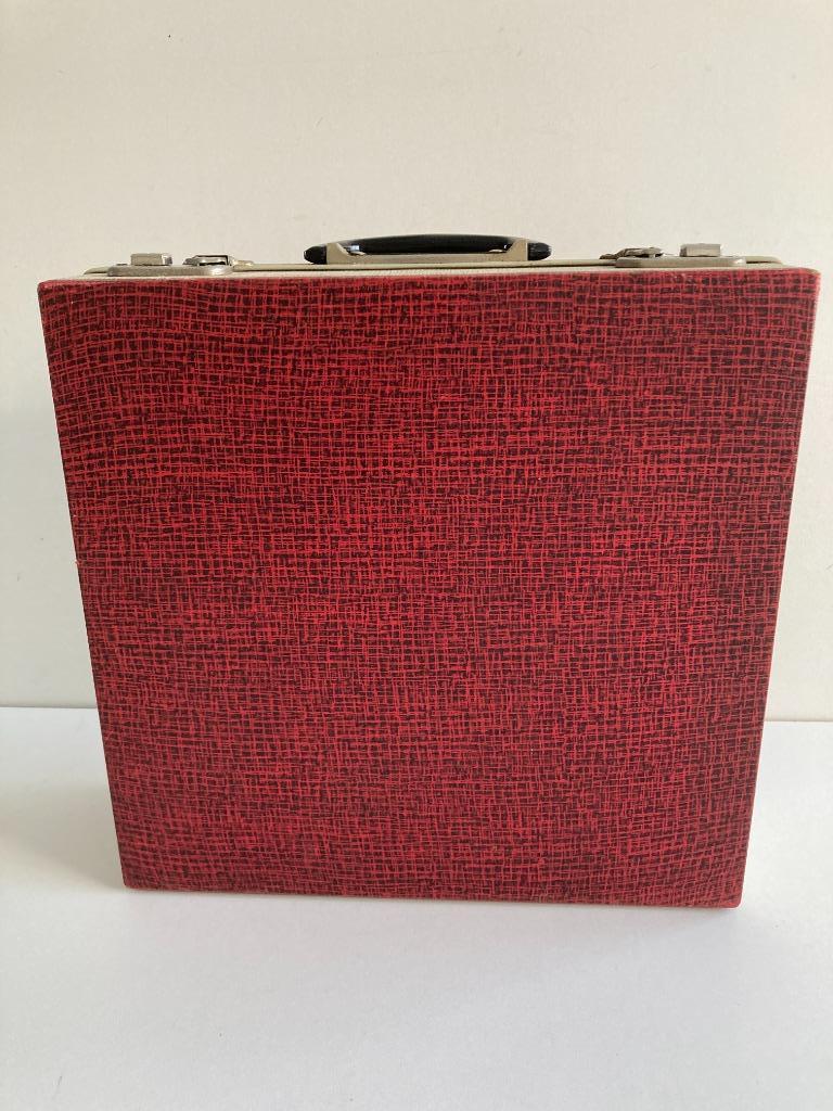 Retro opbergkoffer BEVO voor Lp / Vinyl platen jaren 60/70, Ophalen of Verzenden, Gebruikt, Overige genres