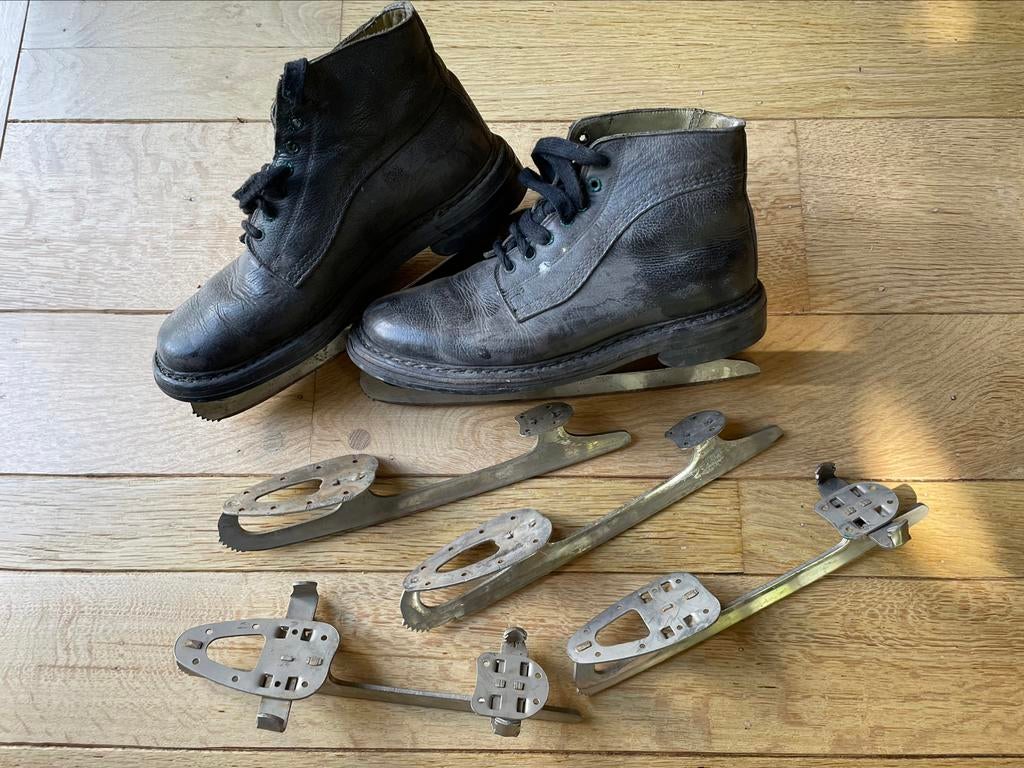 Antieke ijsschaatsen | Vintage ice skates, Gebruikt, Kunstschaatsen, Ophalen, Overige merken