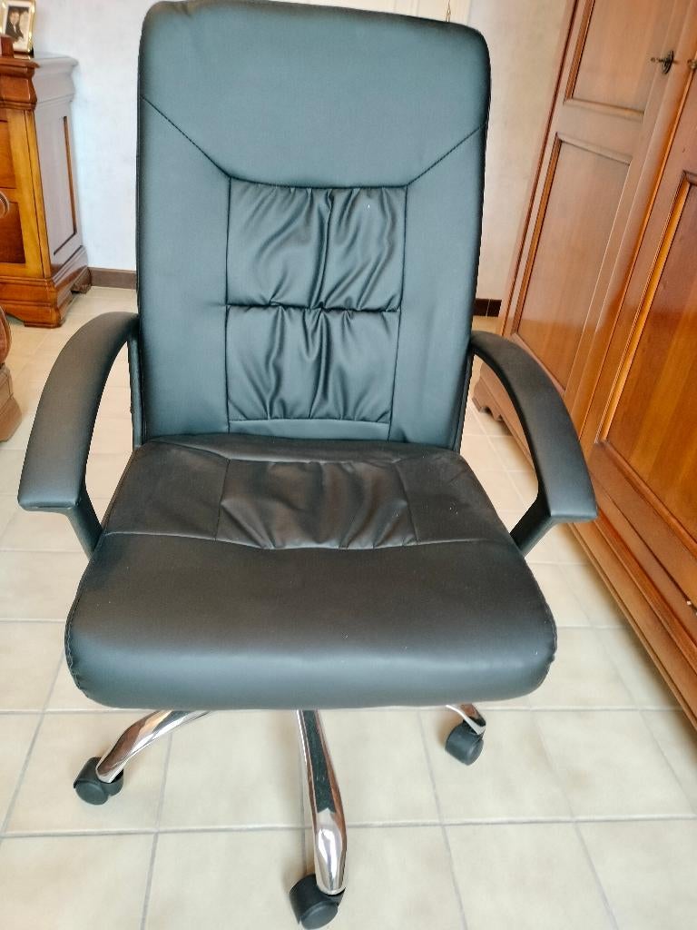 CHAISE (FAUTEUIL) DE BUREAU DE COULEUR NOIRE, Neuf, Enlèvement, Chaise de bureau, Ergonomique