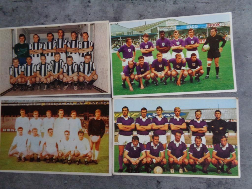 VOETBAL  postkaarten 4x Anderlecht Beerschot Charleroi, Ophalen of Verzenden