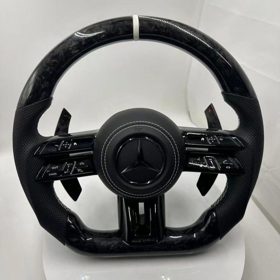 Mercedes forged carbon dragonfly wit stuur leer AMG, Ophalen of Verzenden, Nieuw, Mercedes-Benz