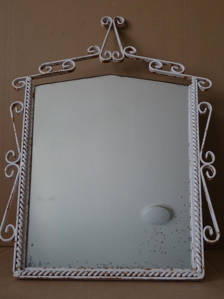 Miroir vintage Miroir forgé à la main vintage Mid Century, Enlèvement ou Envoi, Moins de 100 cm, Utilisé, Moins de 50 cm