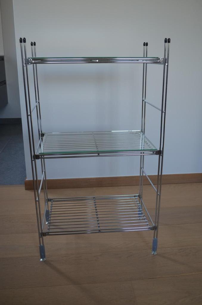 Étagère avec étagères en verre, Enlèvement, Comme neuf, Verre