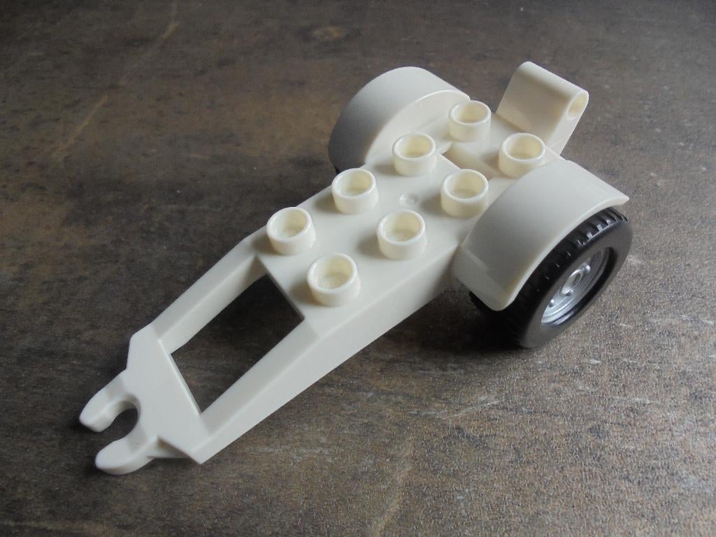 Lego Duplo Trailer with Frame 2x4 Studs (zie foto's), Ophalen of Verzenden, Gebruikt, Losse stenen, Duplo