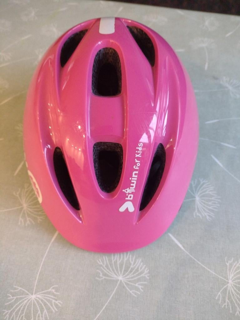 Roze fietshelm, Fietsen en Brommers, Ophalen, Zo goed als nieuw, Jongen of Meisje, B’Twin