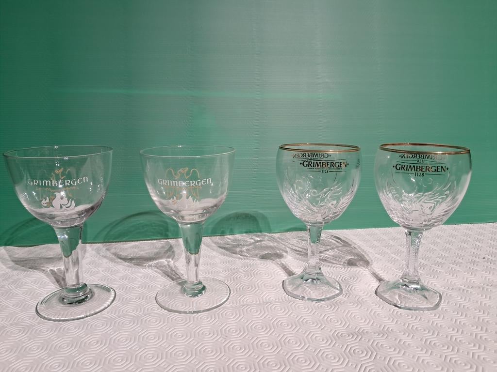 Grimbergen bierglazen., Verzamelen, Ophalen of Verzenden