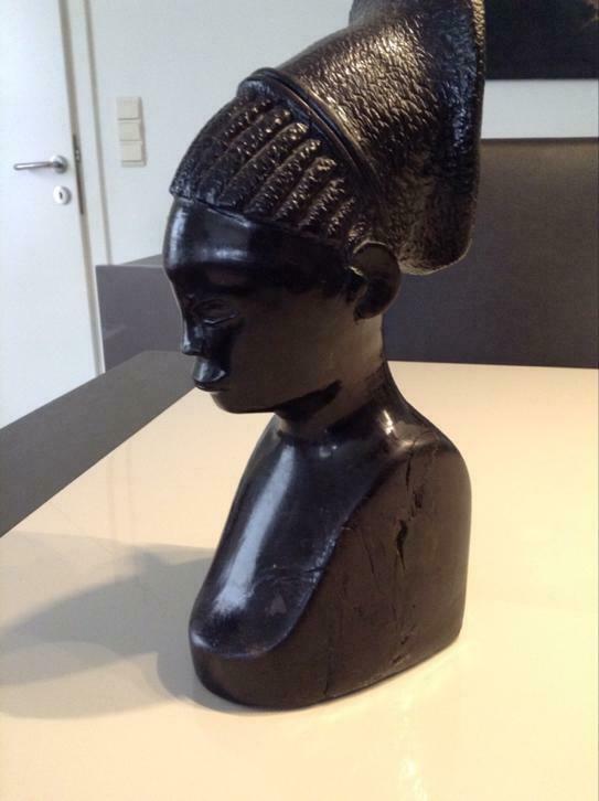 Ebbenhouten zwarte vrouw, Antiek en Kunst, Ophalen of Verzenden