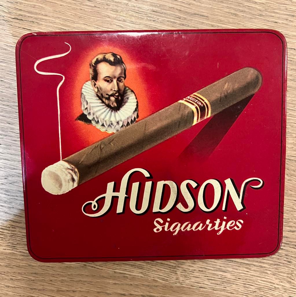 Vintage sigarendoosje Hudson, Verzamelen, Ophalen of Verzenden, Gebruikt