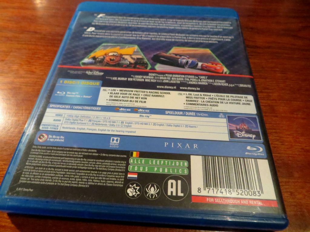 DISNEY / PIXAR - BLU-RAY - CARS 3, Verzenden, Overige figuren, Gebruikt, Overige typen